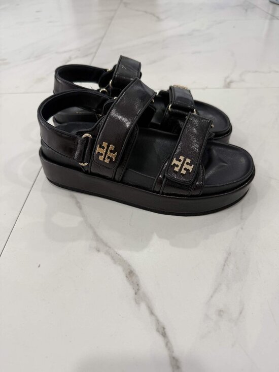 Tory Burch Shoes - Tory Burch Kira Dual Strap Leather Sandal Women's Sizes 6, 7, 8.5